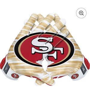 {Nike} NWT San Francisco 49ers Vapor Jet 3.0 Football Gloves